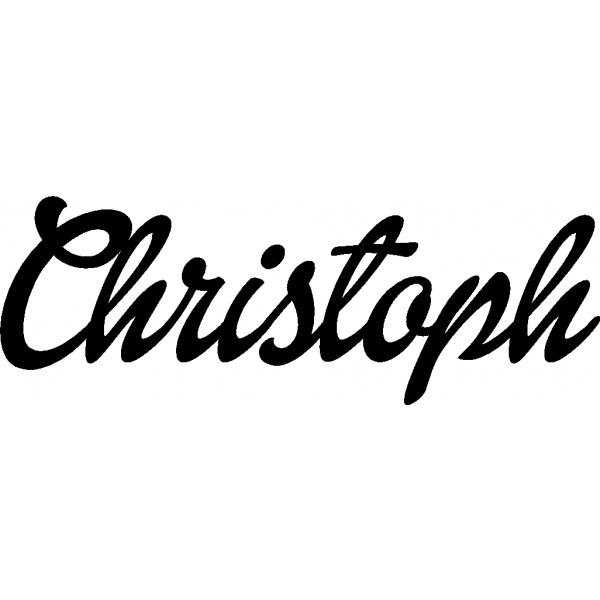 Christoph - Schriftzug aus Buchenholz