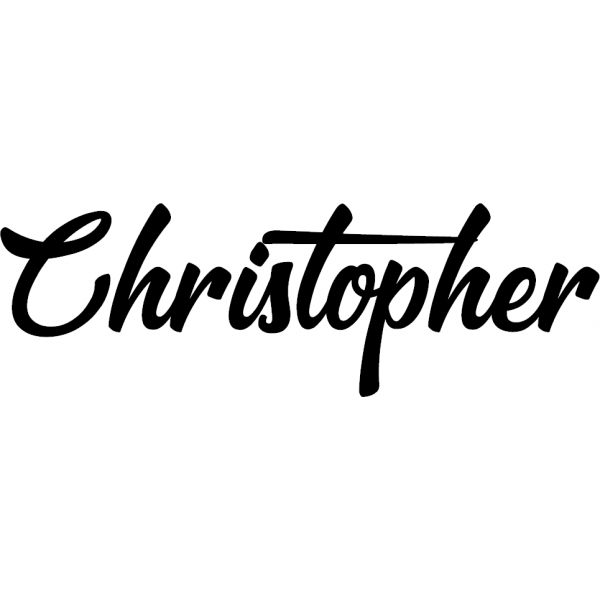 Christopher - Schriftzug aus Buchenholz