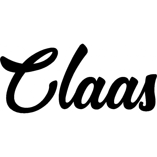 Claas - Schriftzug aus Buchenholz