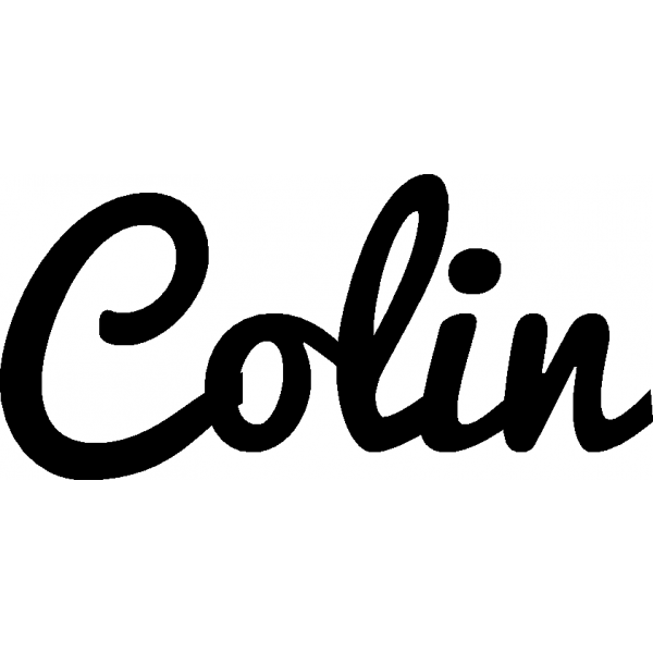 Colin - Schriftzug aus Buchenholz