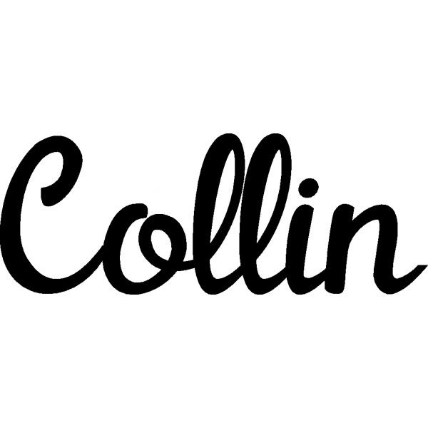 Collin - Schriftzug aus Buchenholz