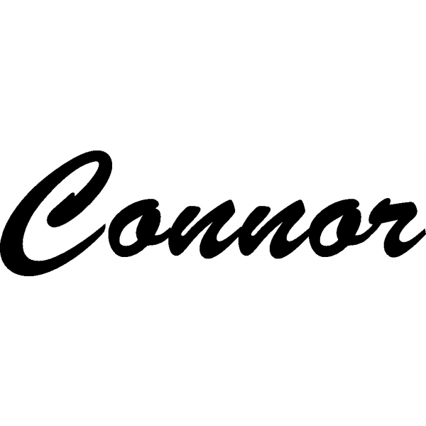 Connor - Schriftzug aus Buchenholz