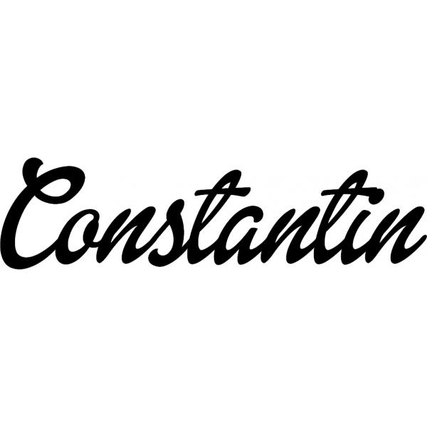 Constantin - Schriftzug aus Buchenholz