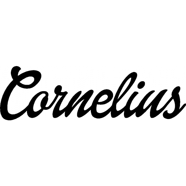 Cornelius - Schriftzug aus Buchenholz