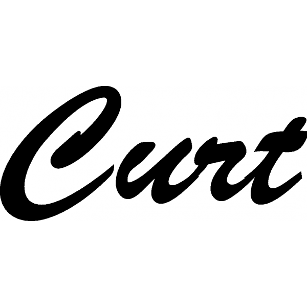 Curt - Schriftzug aus Buchenholz
