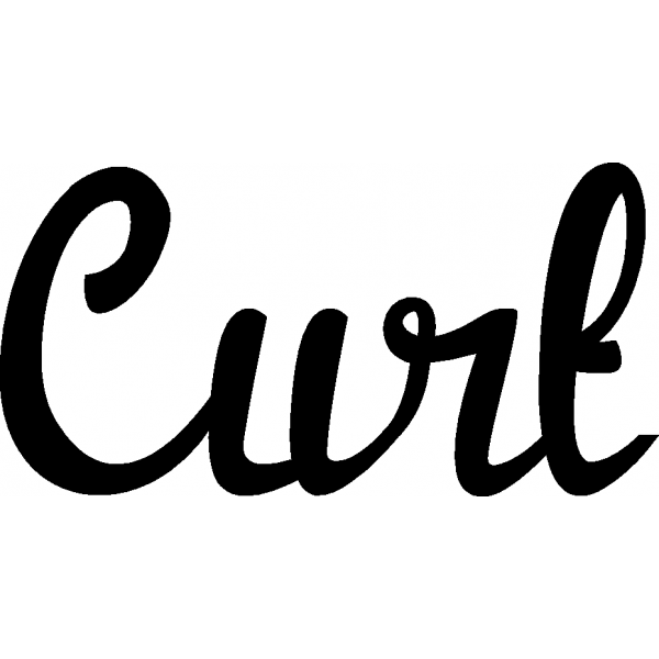 Curt - Schriftzug aus Buchenholz