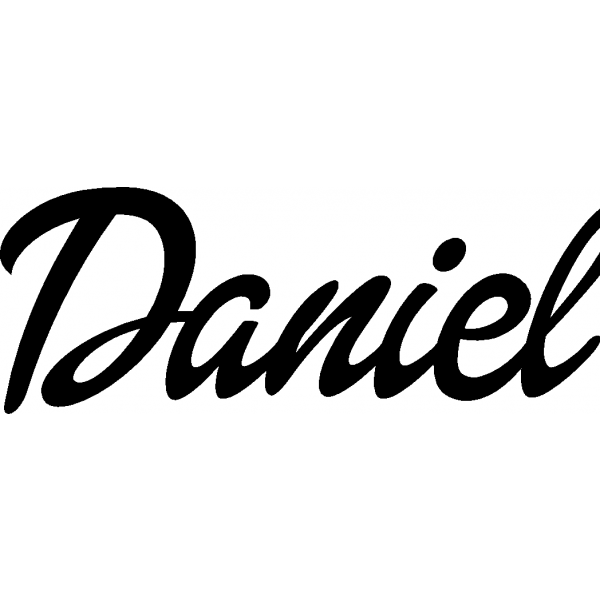 Daniel - Schriftzug aus Buchenholz
