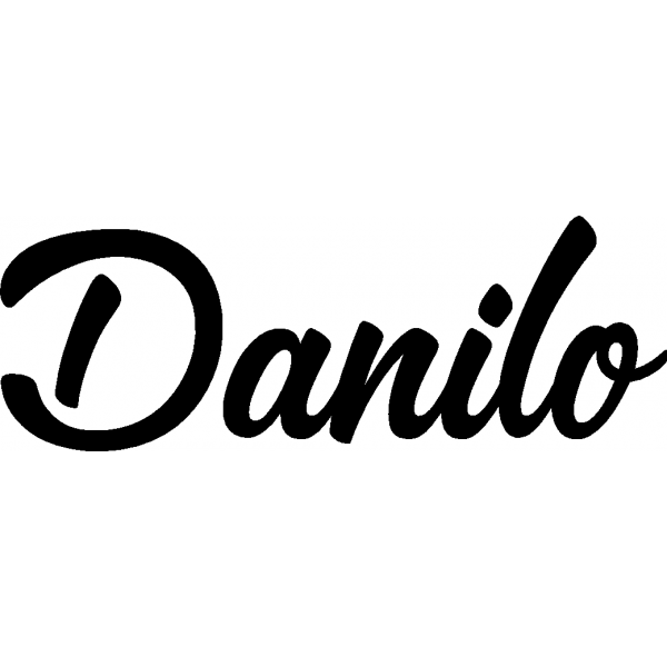 Danilo - Schriftzug aus Buchenholz