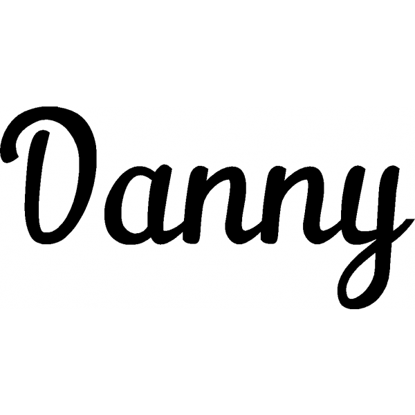 Danny - Schriftzug aus Buchenholz