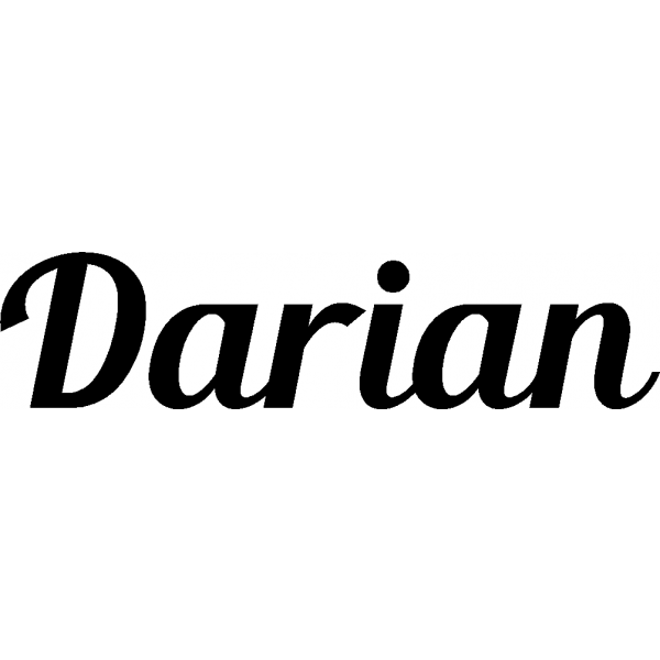 Darian - Schriftzug aus Buchenholz
