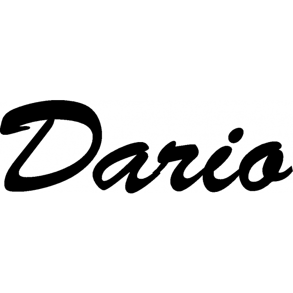 Dario - Schriftzug aus Buchenholz