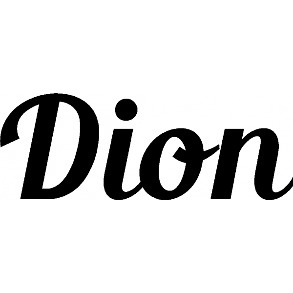 Dion - Schriftzug aus Buchenholz