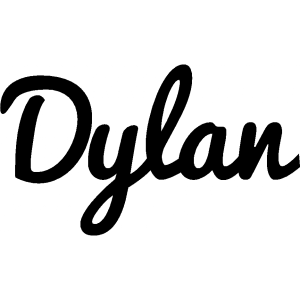 Dylan - Schriftzug aus Buchenholz