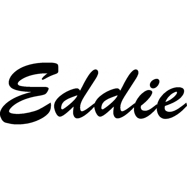 Eddie - Schriftzug aus Buchenholz