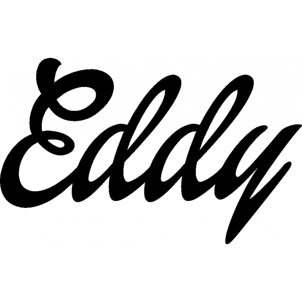 Eddy - Schriftzug aus Buchenholz