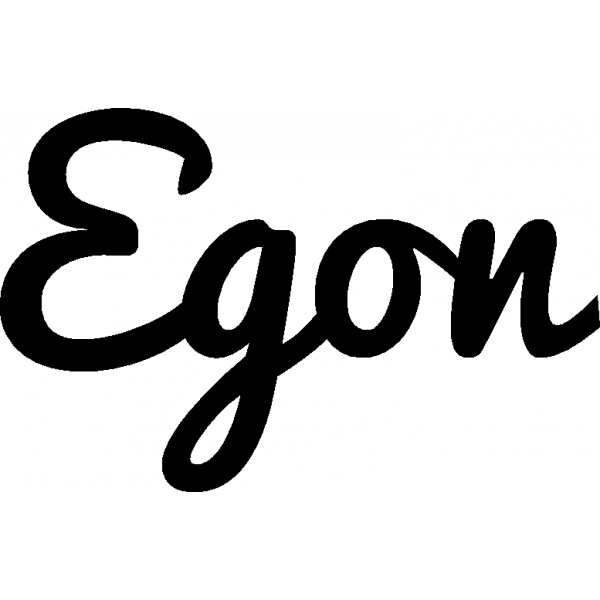 Egon - Schriftzug aus Buchenholz