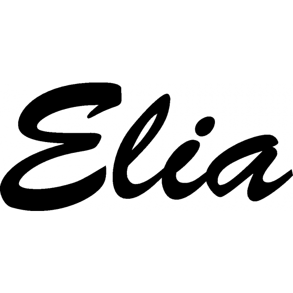 Elia - Schriftzug aus Buchenholz