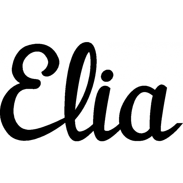 Elia - Schriftzug aus Buchenholz