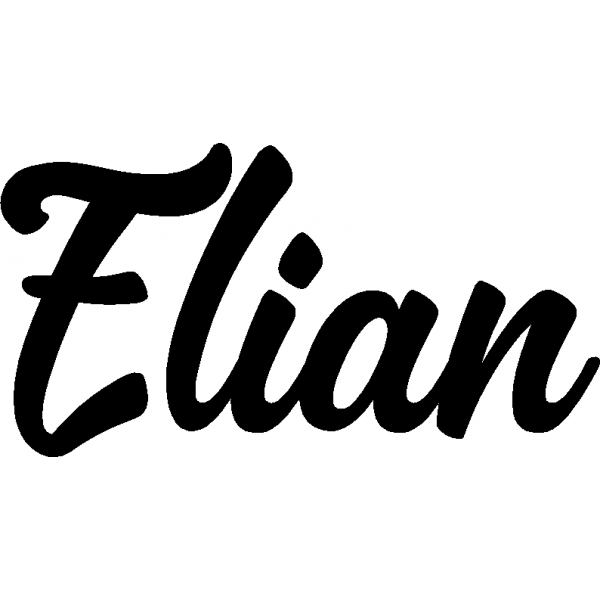 Elian - Schriftzug aus Buchenholz