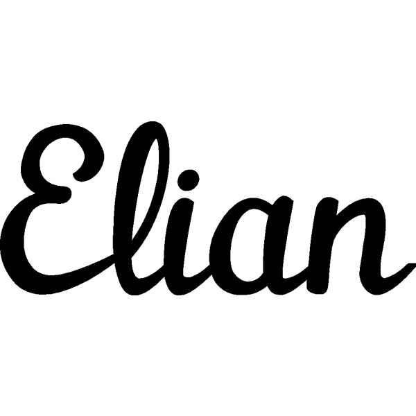 Elian - Schriftzug aus Buchenholz