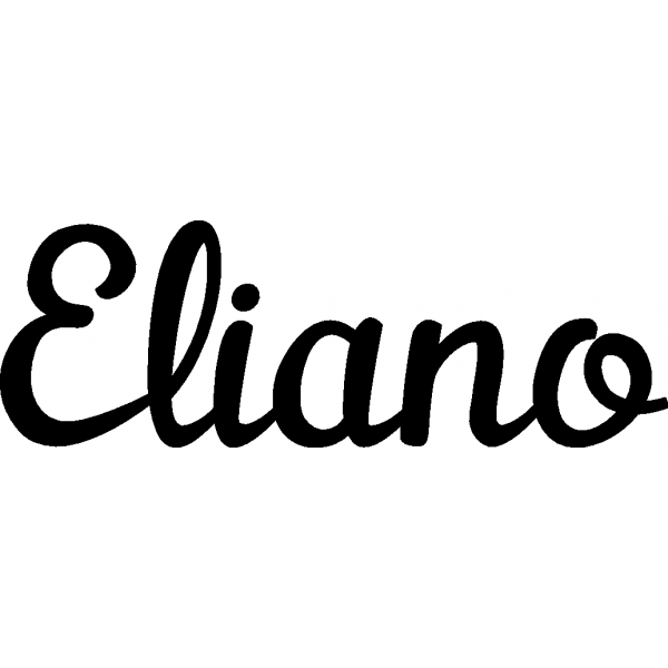 Eliano - Schriftzug aus Buchenholz