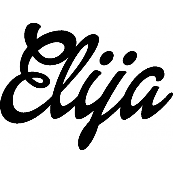 Elija - Schriftzug aus Buchenholz