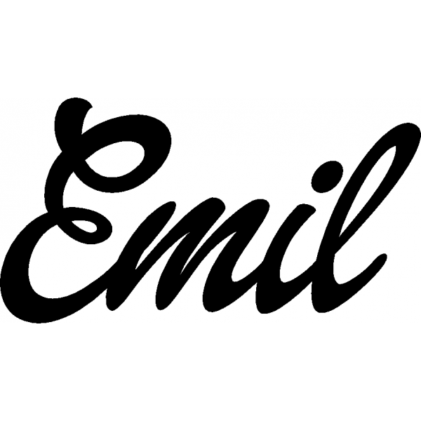 Emil - Schriftzug aus Buchenholz