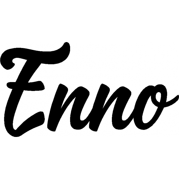 Enno - Schriftzug aus Buchenholz