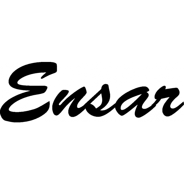 Ensar - Schriftzug aus Buchenholz