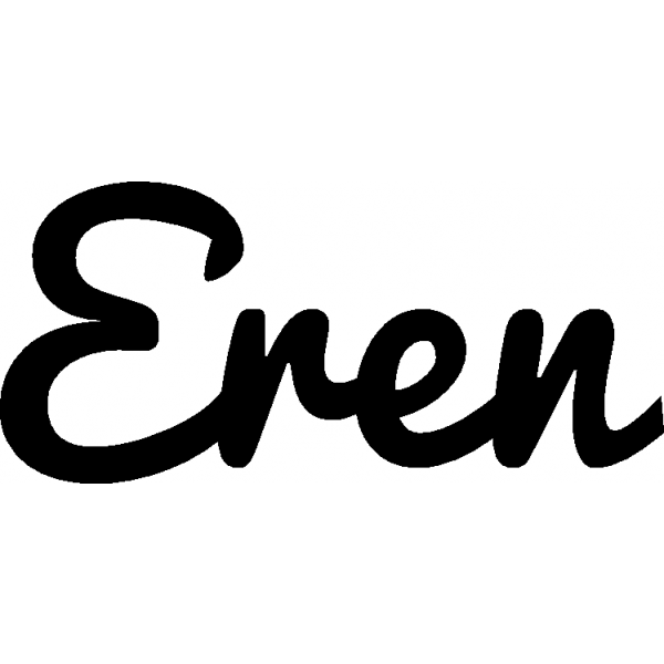 Eren - Schriftzug aus Buchenholz