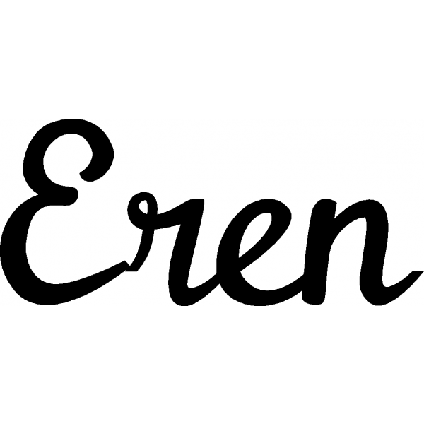 Eren - Schriftzug aus Buchenholz