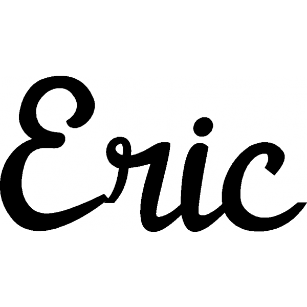 Eric - Schriftzug aus Buchenholz