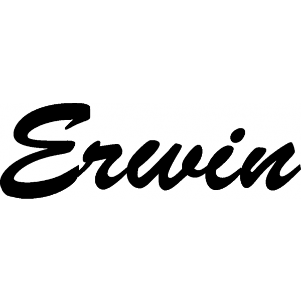 Erwin - Schriftzug aus Buchenholz
