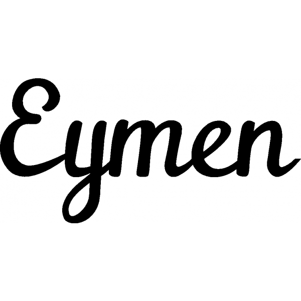 Eymen - Schriftzug aus Buchenholz