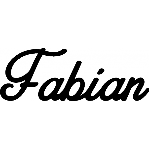 Fabian - Schriftzug aus Buchenholz