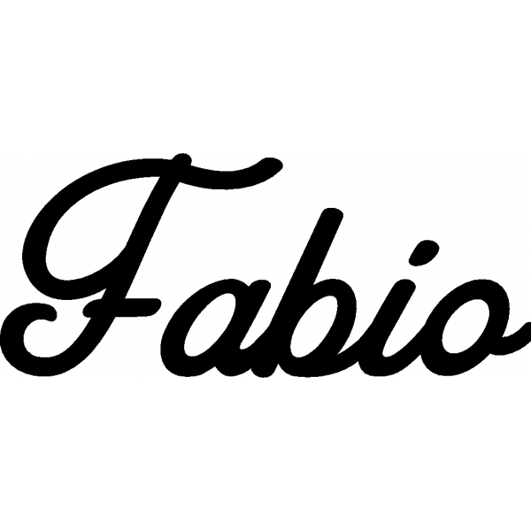Fabio - Schriftzug aus Buchenholz