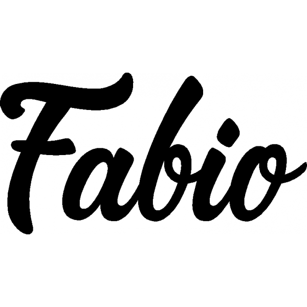 Fabio - Schriftzug aus Buchenholz