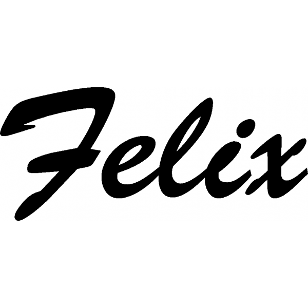 Felix - Schriftzug aus Buchenholz