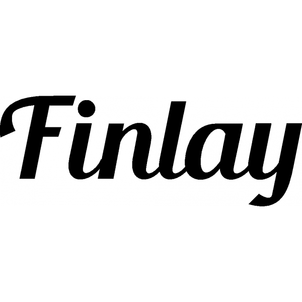 Finlay - Schriftzug aus Buchenholz