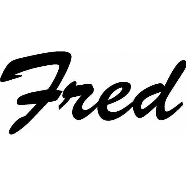 Fred - Schriftzug aus Buchenholz