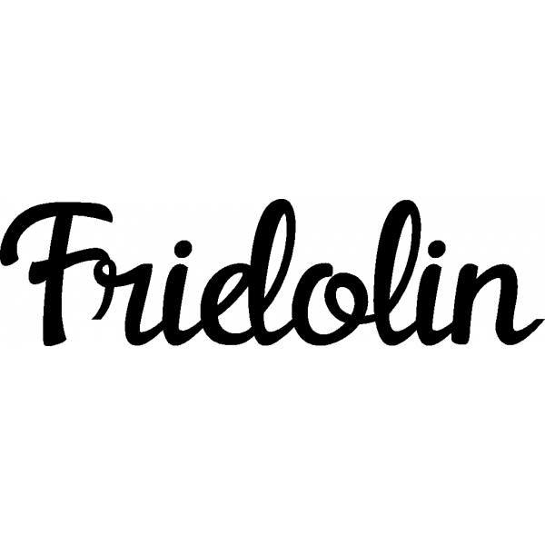 Fridolin - Schriftzug aus Buchenholz