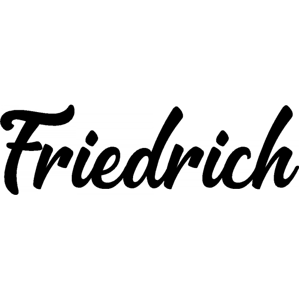 Friedrich - Schriftzug aus Buchenholz