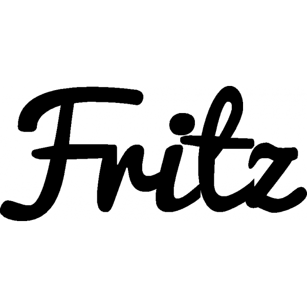 Fritz - Schriftzug aus Buchenholz