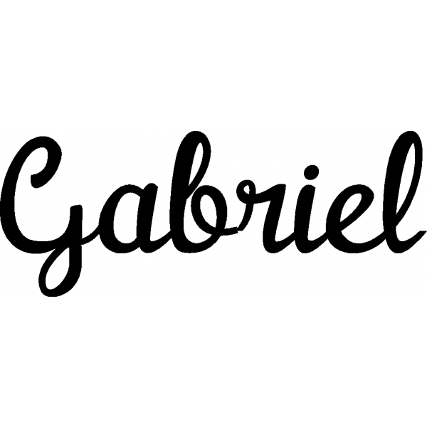 Gabriel - Schriftzug aus Buchenholz