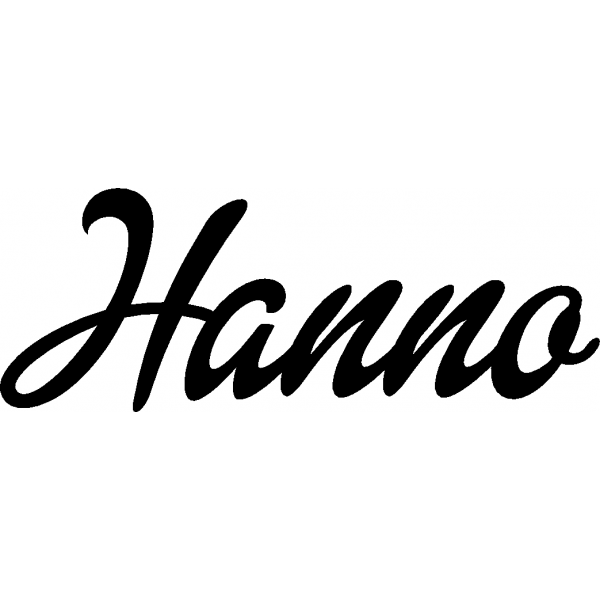 Hanno - Schriftzug aus Buchenholz