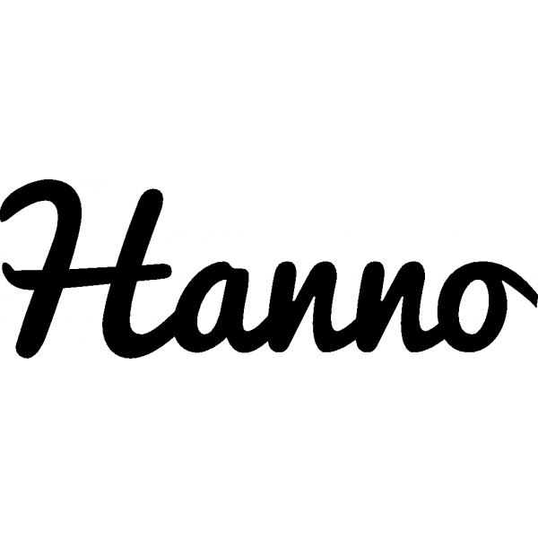 Hanno - Schriftzug aus Buchenholz