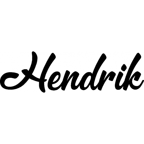 Hendrik - Schriftzug aus Buchenholz