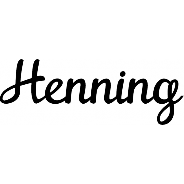 Henning - Schriftzug aus Buchenholz