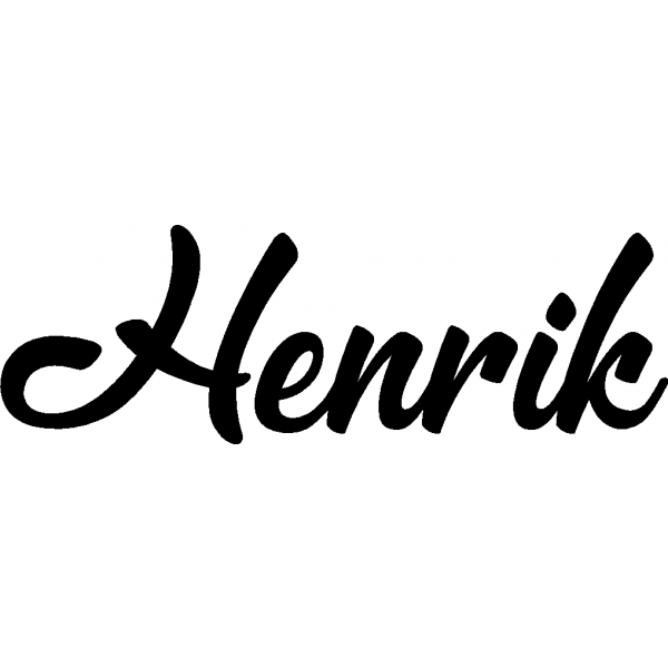 Henrik - Schriftzug aus Buchenholz