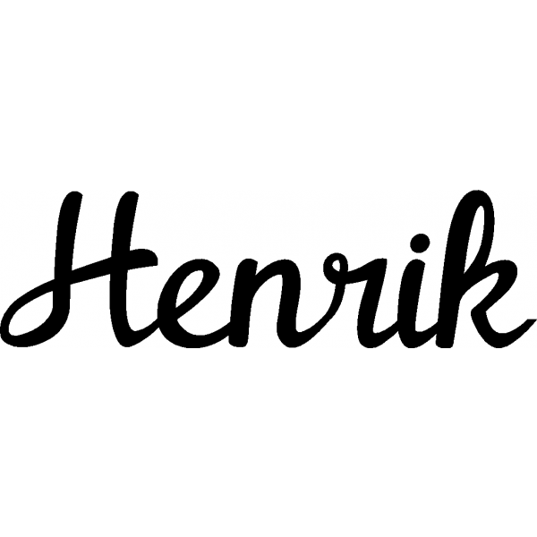 Henrik - Schriftzug aus Buchenholz